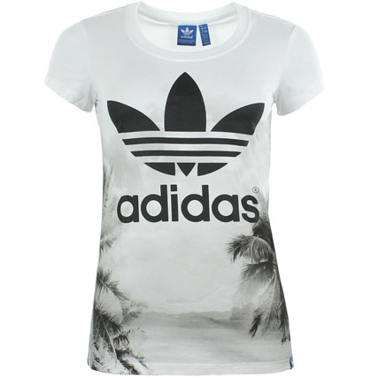 t shirt adidas noir et blanc femme